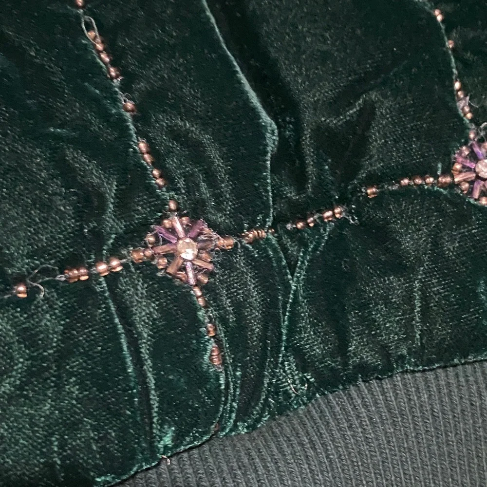 KITH MENS Green BEADED VELVET Jacket - Picture 6 of 11